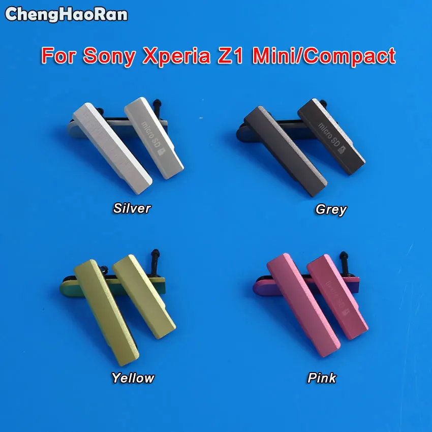 ChengHaoRan sim-карта+ Micro SD и usb зарядный слот Порт пылезащитный чехол для sony Xperia Z Z1 Mini Compact Z2 Z3 Z5 L36H L39H