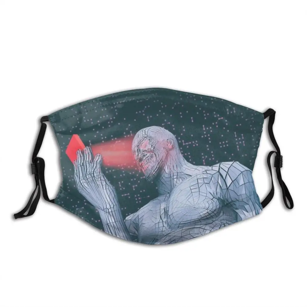 Маска для лица туннельное видение сделай сам взрослых и детей Scifi Vaporwave научные