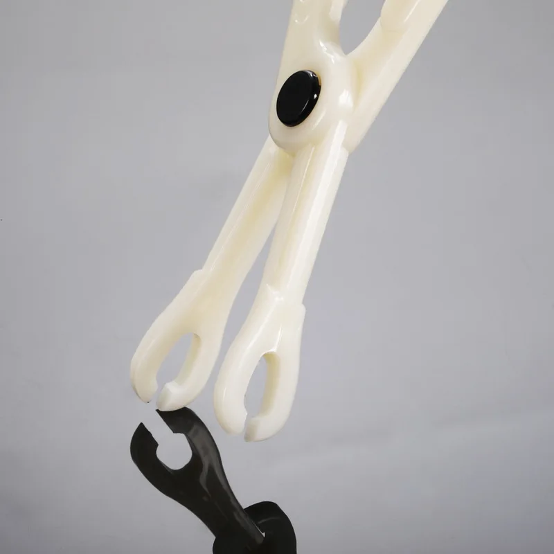 1pc Disposable White Flat Body Piercing Plier Body Ear Lip Piercing Clamp Forcep Tool Tattoo Accessories Equipment