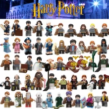 Для магических фигурок Хогвартс Рон Дамблдор Снейп Хагрид Симус Гермиона Финниган рубеус Добби Кирпичи Модель Строительные блоки игрушки