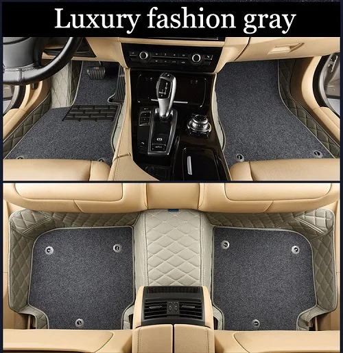 Роскошные автомобильные коврики для w212 tucson ssangyong actyon sport camry 2007 bmw i3 mazda CX-5 lexus ct200h запчасти в авто lexus - Название цвета: gray