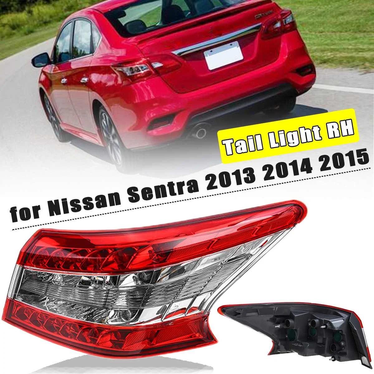 DC 12V левый и правый задний фонарь противотуманная фара для Nissan Sentra 2013 стоп-сигнал задняя фара авто аксессуары