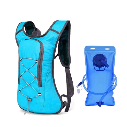 NEWBOLER велосипедный рюкзак женская спортивная велосипедная Водонепроницаемая нейлоновая сумка MTB дорожный велосипед водонепроницаемая сумка для альпинизма Пешие прогулки гидратация рюкзак - Цвет: sky blue water bag