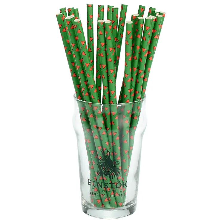 

2019 Manufacturers Customizable Food Grade Disposable Environmentally Friendly Paper Straw Fruit Juice Straw Birthday Party Stra
