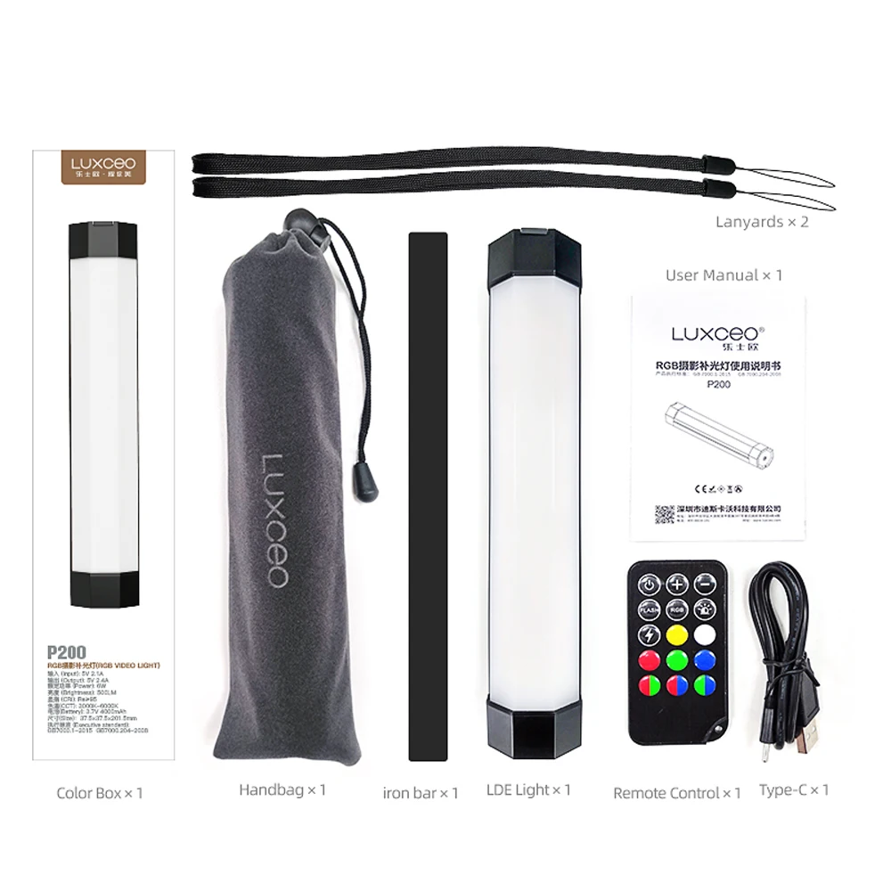 Tubo de Luz Suave à Prova Preenchimento na Lâmpada Luz de Vídeo Dwaterproof Água Portátil Handheld Vara 4 Cena Efeitos Iluminação Fotografia Led Rgb - Image 6
