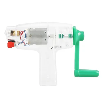 

Clear Students Rotating Demonstration Tool Electricity Generator Hand Crank Teaching Manual Power Supply Mechanical Experiment