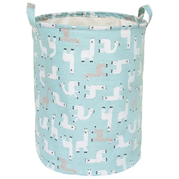 

Laundry Basket Laundry Alpaca Drawstring Folding Foldable Laundry Storage Bin Basket Dirty Bucket Organizer 33.5*43cm