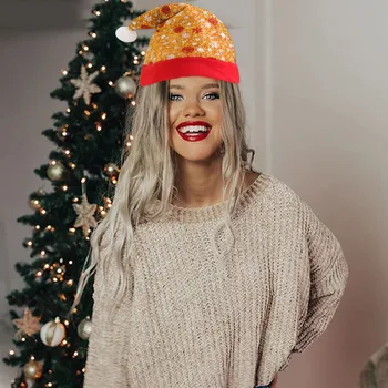 

Christmas Hat Santa Claus Hats Children Soft Woolen Knitting With Ball For Kids Adult Gifts Navidad Natal Cristmas Decoration#3