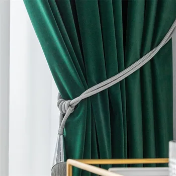 

Modern Thicken Fabric Blackout Curtains for Living Room Kitchen High Shading Modern Curtains for Bedroom Window Blinds Drapes
