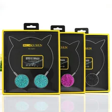 Милые проводные наушники для девочек и дочек, стальные наушники с кошачьими ушками, наушники для телефона, игровые музыкальные проводные гарнитуры для ноутбука, ПК, iPhone 11