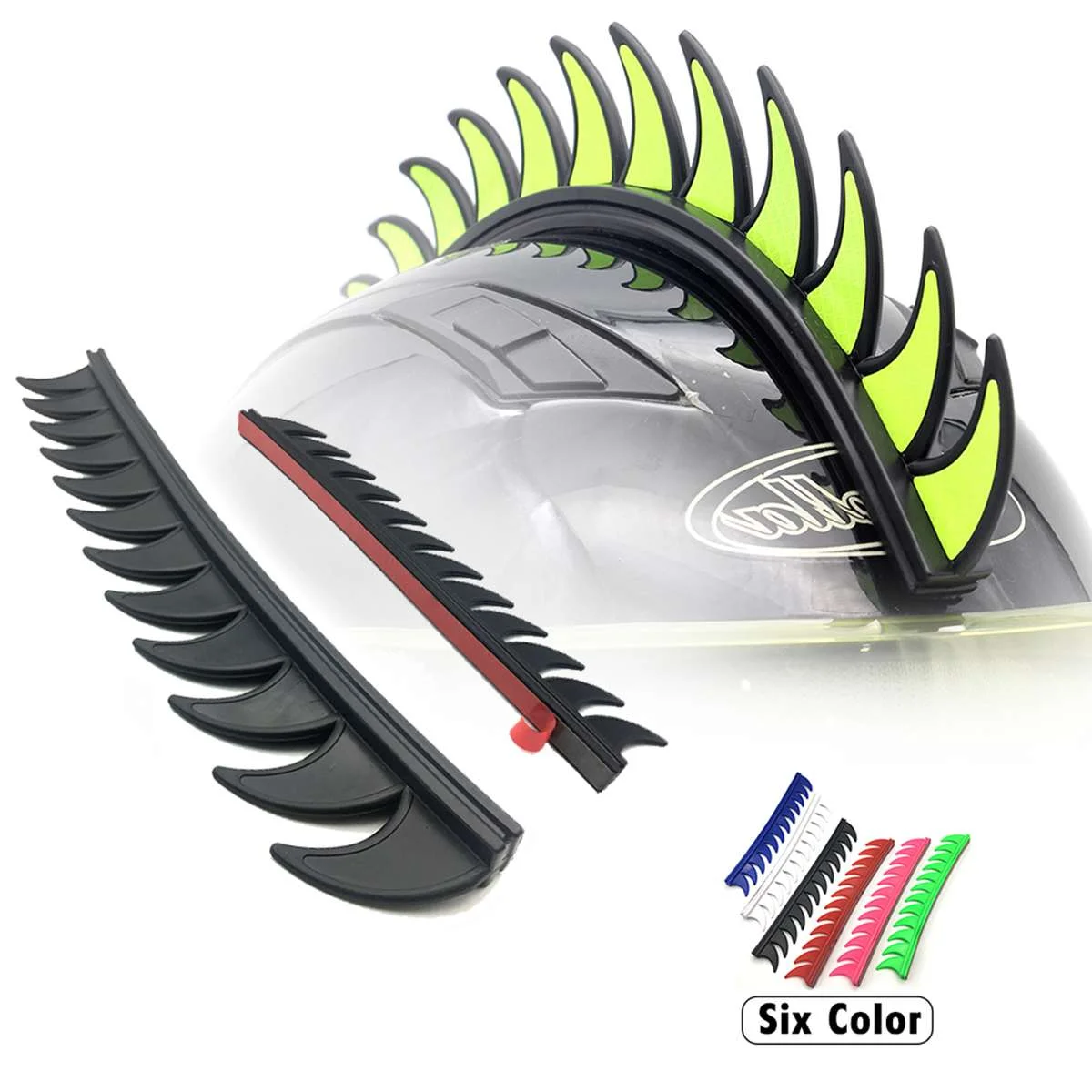 autocollant réfléchissant casque noir mat