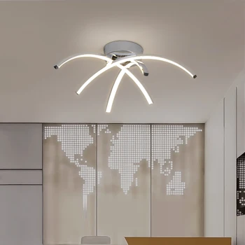 

Golden chrome plating Modern led ceiling lights for living room bedroom Kitchen led ceiling lamp suspension luminaire