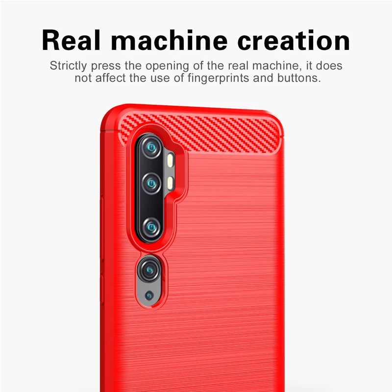 Для Xiaomi Mi Note 10 Чехол Мягкий ТПУ противоударный чехол карбоновый Узор Матовый чехол s для Xiaomi Mi Note 10 Note 10 Чехол Чехлы