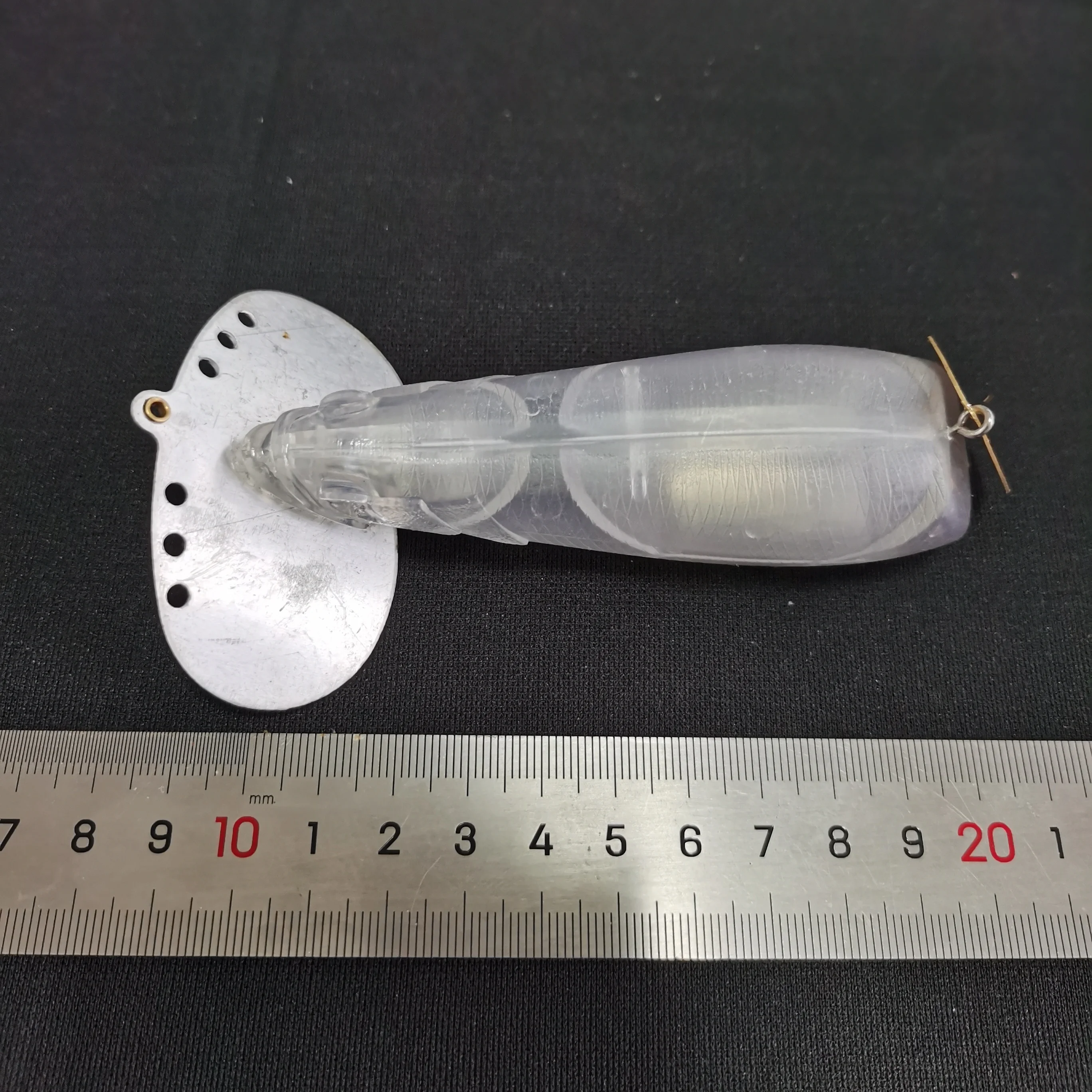 

3 шт., Неокрашенная рыболовная приманка, поппер из АБС-пластика, 110 мм, 35,9 г, пустая кренкбейт, 8417 #, свободный глаз