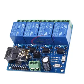 

DC 12V ESP8266 ESP-01 4 Channel WiFi Relay Module 4-Channel Relay Module For IOT Smart Home Phone APP Controller
