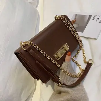 

2020 New Fashion Women Shoulder Bag Chain Bag Famous Designer Handbags Clutch Bag Ladies Messenger Bags With Metal Buckle