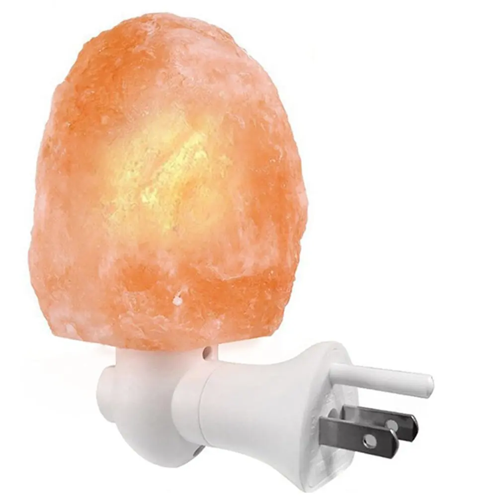 

Himalayan Salt Lamp Hand Carved Natural Salt Rock ETL Wall EU/US Plug Night Light for Air Purifying Lightening Decoration