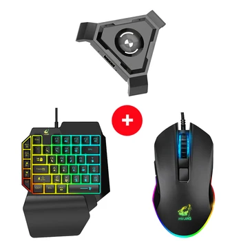 

PUBG Mobile Phone Controller Gaming Keyboard Mouse Converter Set & Wireless Charger Stand & 3 In 1 Charger Cable DropShipping