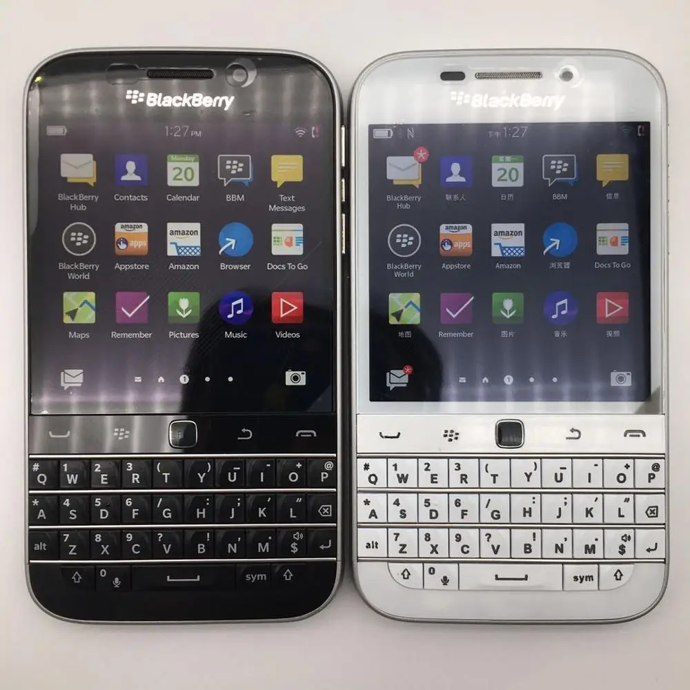 BlackBerry Classic Q20 Refurbsihed-Original Q20 Phone Dual core 2GB RAM  16GB ROM 8MP Camera Free Shipping