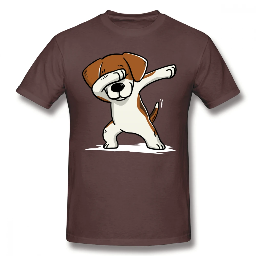Brown One yona Beagle, футболка, забавная футболка, с короткими рукавами, Мужская футболка, хлопковая, с пляжным принтом, потрясающая, плюс размер, футболка - Цвет: Brown