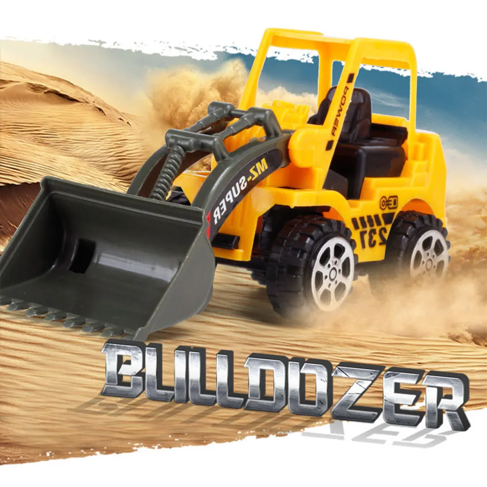 6 Styles /set Car Construction Engineering Vehicle Toy Diecast Excavator Toys Mixer Model for Boys - 3