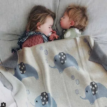

Kids Baby Knitted Blankets Bedroom Cotton Quilt for Children Tippet Woolen Yarn Summer Manta