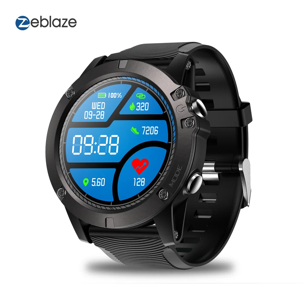 Zeblaze VIBE 3 PRO, цветной сенсорный дисплей, спортивные Смарт-часы, пульсометр, IP67, водонепроницаемые, Погодный пульт, музыка, мужские Смарт-часы