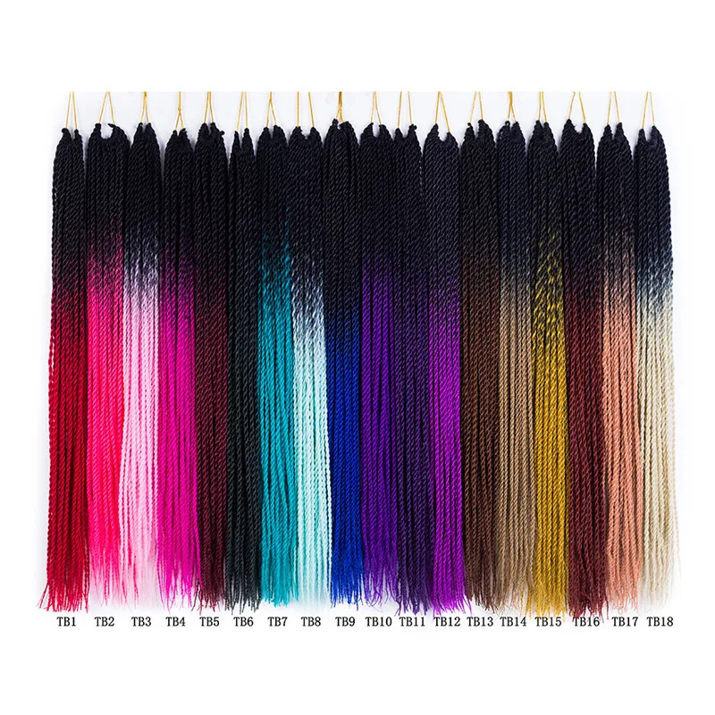 Fashion DIY Gradient Braided Hair Headwear Dreadlocks Women Synthetic Fiber Braiding Wig