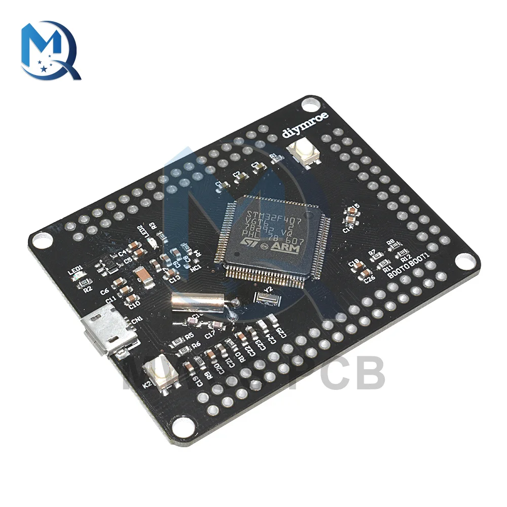 

STM32F407VGT6 макетная плата ARM Cortex-M4 32 бит MCU основной SPI I2C IIC UART ISC интерфейс SDIO модуль с одним чипом