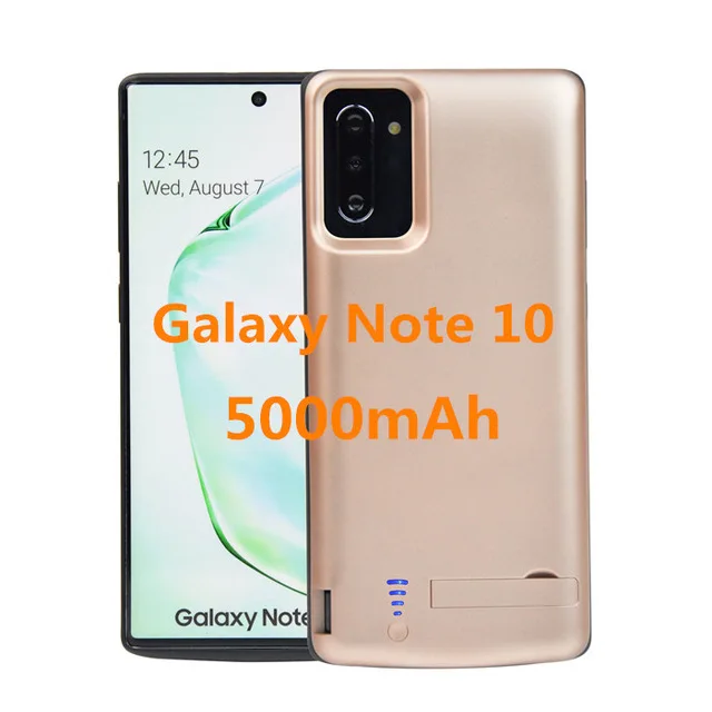 6000 мАч ультра тонкий резервный внешний аккумулятор чехол s для samsung Note 10 чехол для внешнего аккумулятора чехол s для samsung Galaxy Note 10 Plus - Цвет: Glod