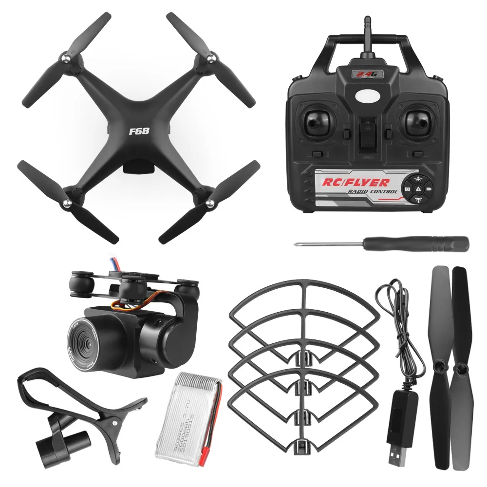 

RC drone 1080P Wide-angle WiFi Camera HD and No camera version , RC Helicopters Quadrocopter long duration Foldable,Three colors