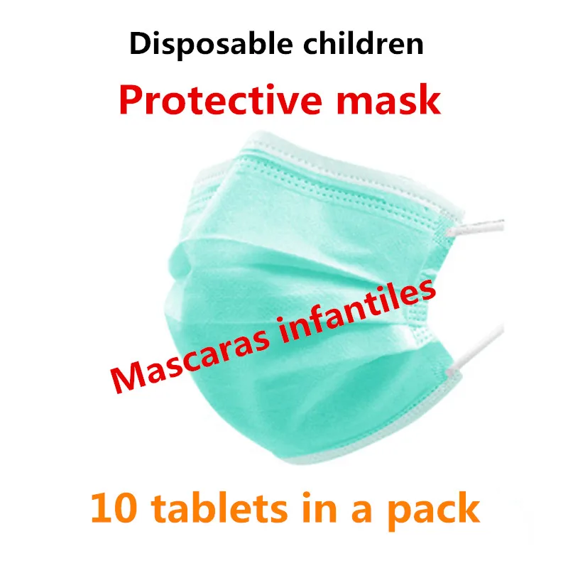 

Face Protective Mask Earmuffs Disposable 10 Pack Children Cotton WOMEN Isolation Et Protection Mascaras Infantile Dustproof Is