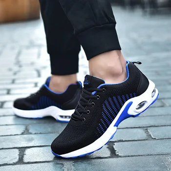 

NEW Air Cushion Sneakers Men Casual Shoes Breathable Anti-Slip Light Mesh Sneakers Outdoor Sport Soft Fit Shoes