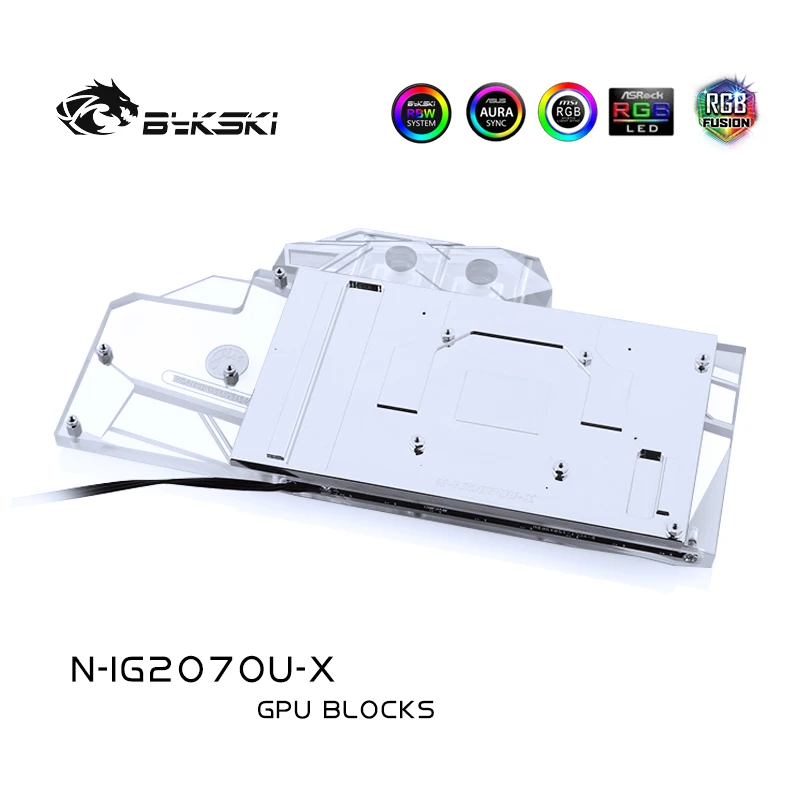 Bykski блок водяного охлаждения подходит для красочных IGame GeForce RTX2070 Ultra OC GPU Блок