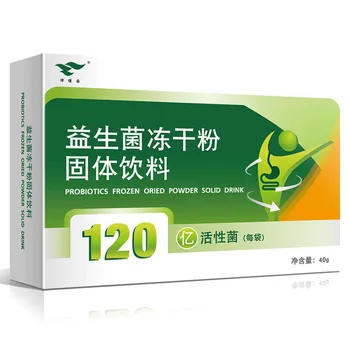 

Green Health Garden Probiotics Freeze-dried Power 12 Billion Active Bacteria Adult Children and The Elderly Packaging 40 Cfda