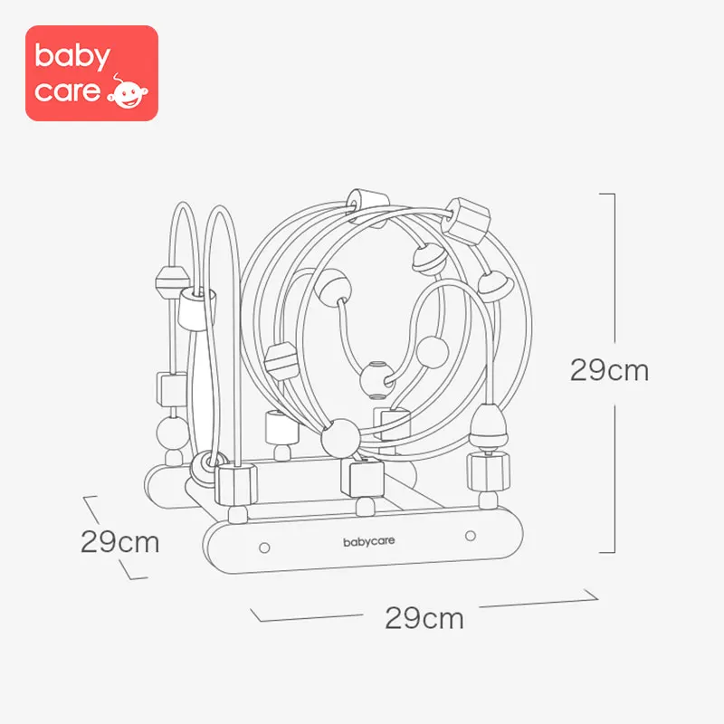 Babycare круглая головоломка 0-1-2 лет раннее развитие ребенка красочные головоломки строительные блоки действие обучение бисером