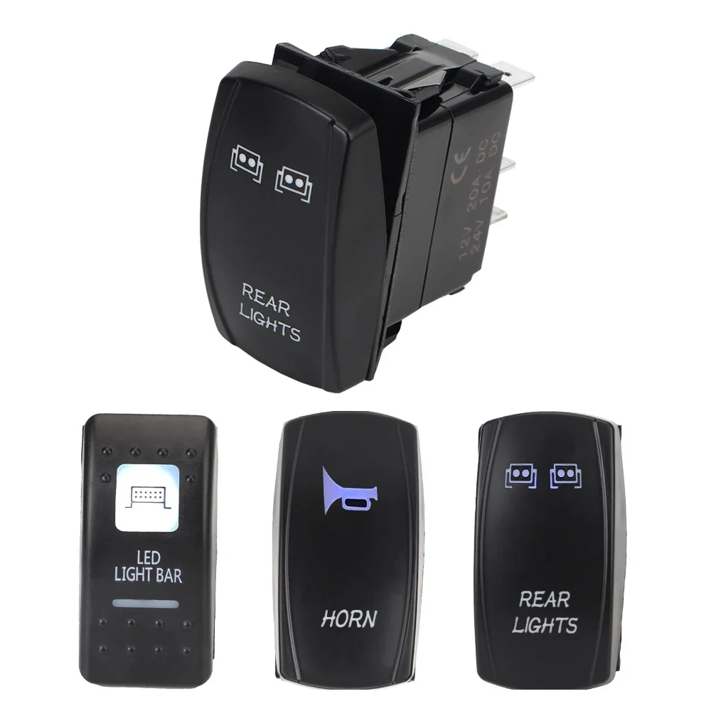 

12 В 24 в переключатель освесветильник для автофургона светодиодный ные задние передние лампы переключатели автомобильные аксессуары для фонаря ATV Polaris автомобиля