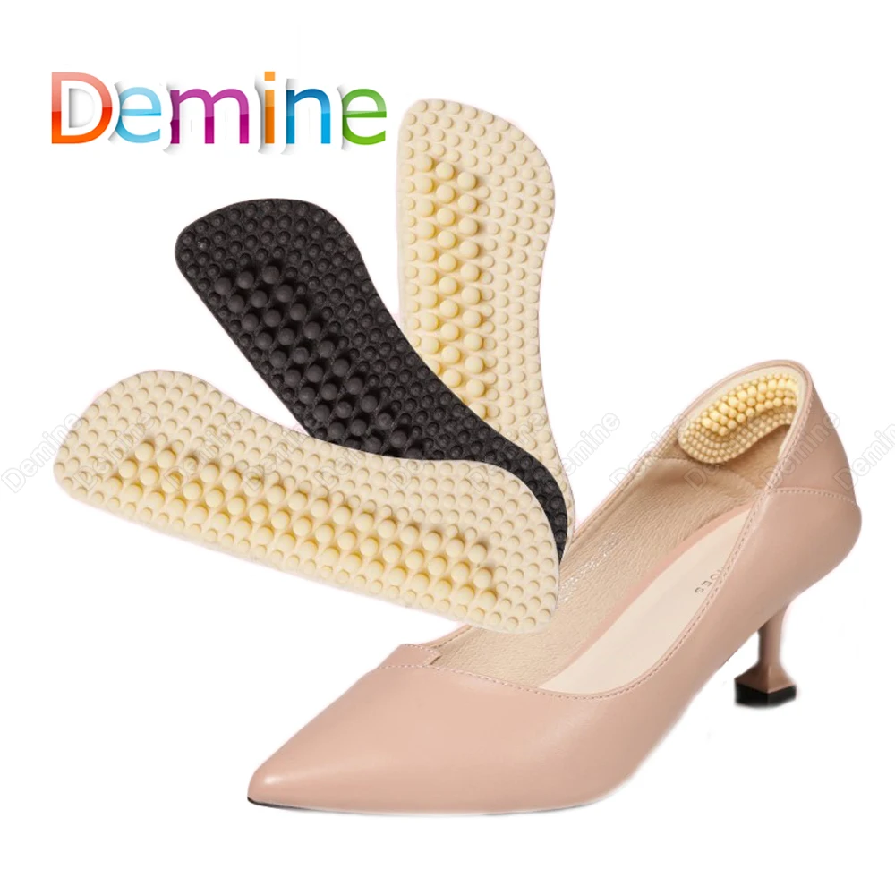 

Silicone Inserts Soft Massage Shoe Insert Heel Protector Pad for Women High Heels Liner Grips Foot Pain Relief Cushion Insoles