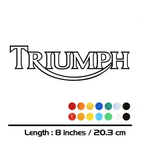 

MOTORIST 2 X New Sales motorcycle bike Fuel tank Wheels Fairing notebook Luggage helmet MOTO Sticker decals For TRIUMPH