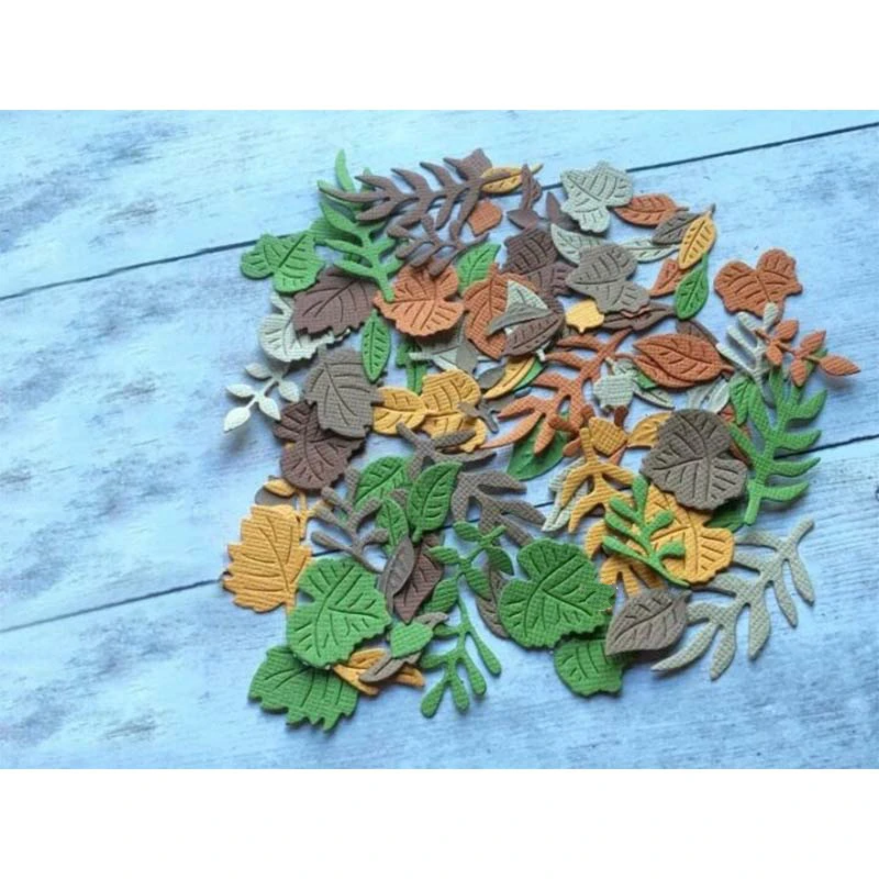 

New Arrival Various Leaf Shapes Metal Cutting Dies for 2023 DIY Scrapbooking Plants Stencils Photo Album Card Making