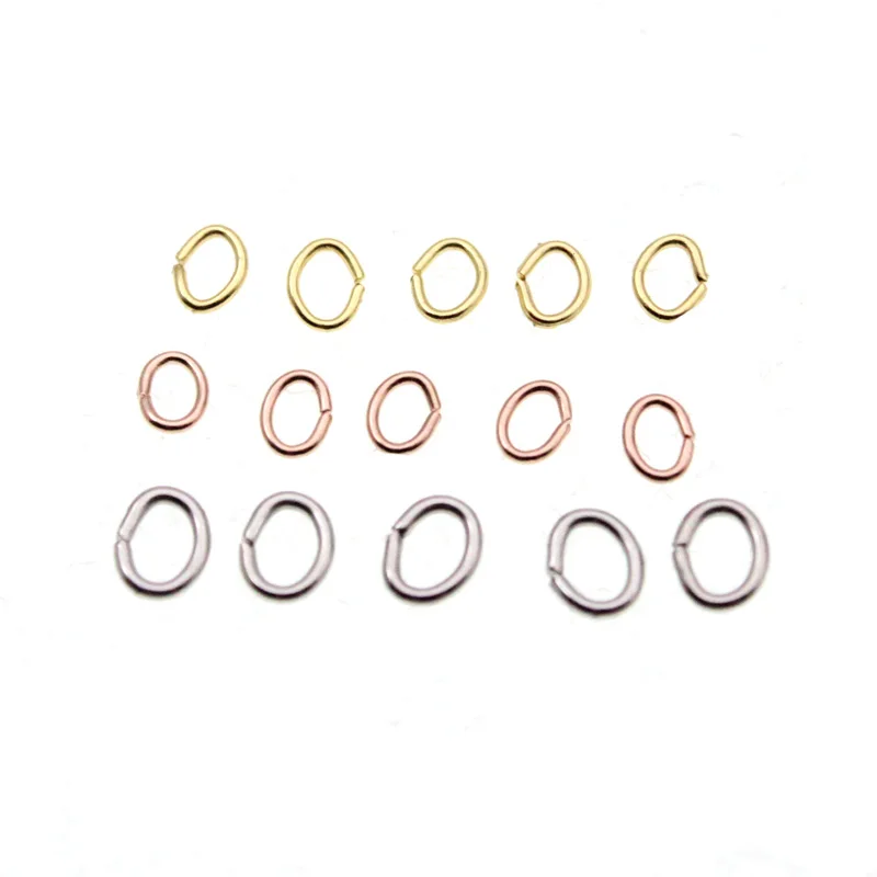 100Pcs/Lot Stainless Steel Open Jump Ring 4/5/6/8mm Dia Round Gold