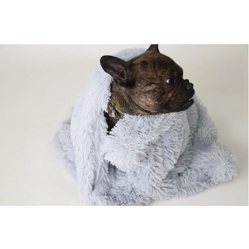 Пушистые длинные плюшевые одеяла для домашних животных, для собак, кошек, коврики для кровати, для глубокого сна, мягкие тонкие Чехлы для летних зимних кроватей, одеяла, матрац для кошек