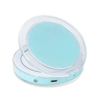 

Portable Makeup Accessories Women Foldable Makeup Mirrors Universal Lady Cosmetic Hand Mirrors Mini LED Lights