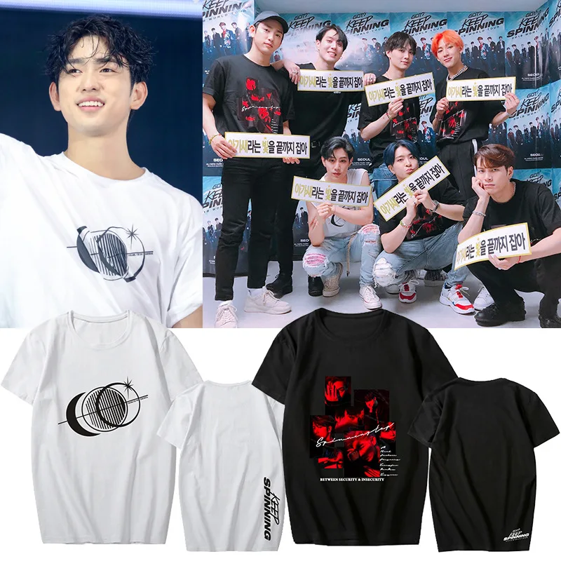 K-pop GOT7 коллекция 2019 летняя футболка с коротким рукавом | Женская одежда