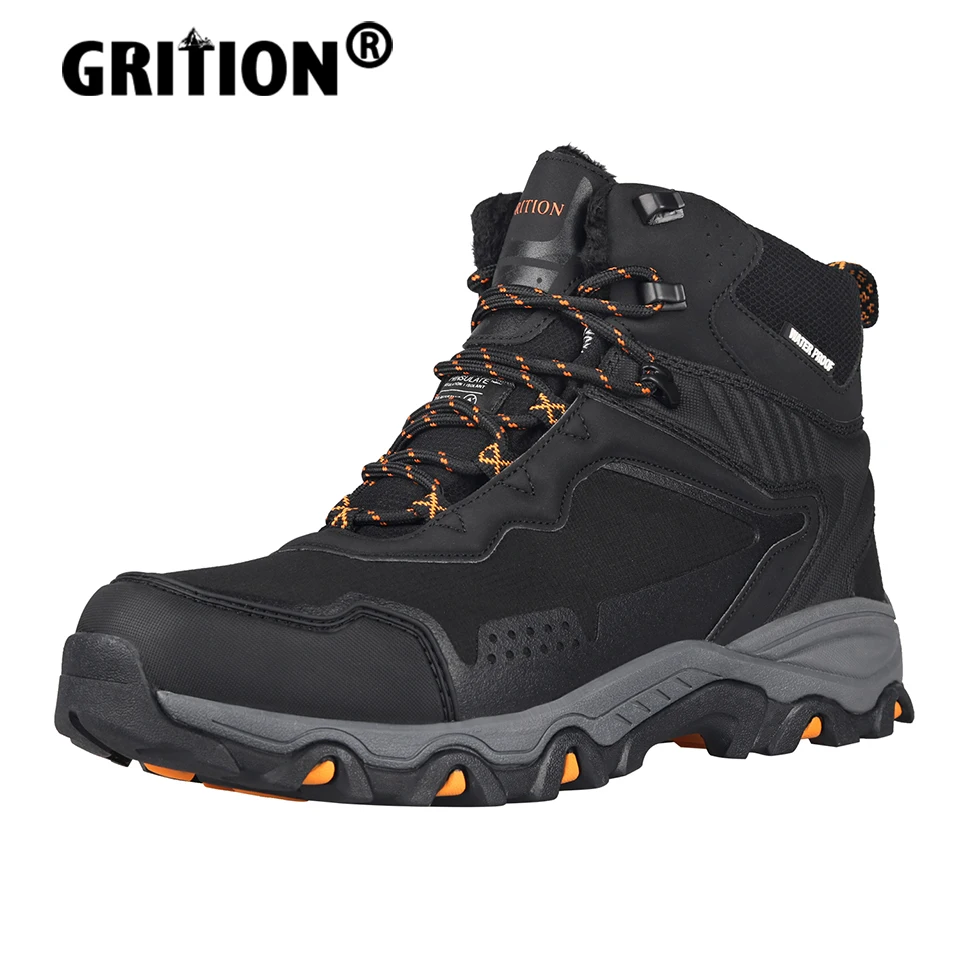 Grition-botas De Trekking Impermeables Para Hombre, Botines De Senderismo, Zapatillas De Caza Cálidas Para Invierno, Para Exteriores Y Tácticas De - Zapatillas De Senderismo - AliExpress