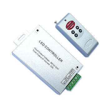 

10set/lot DC 12v 24v 12A 144W 288W 6 key long-distance wireless RGB remote controller for RGB led strip lamps