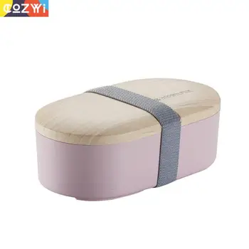 

800ml Lunch Box Healthy Material Bento Boxes Microwave Dinnerware Food Storage Container For School Office