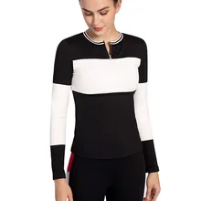 Женские обтягивающие с длинным рукавом нейлон спандекс быстросохнущие топы для похудения и йоги