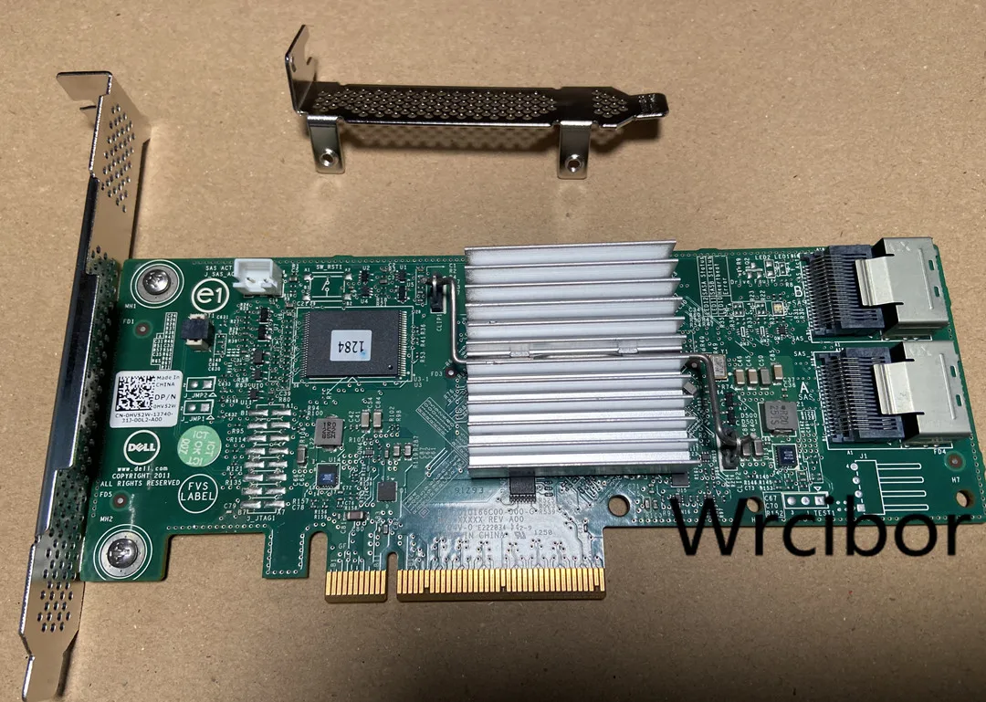 Sata Sas Hba Controlador Usado Cabos Controlador Original 6gbps Pcie x8 Lsi 92408i M1015 Sff9087 to 7-pin Cabos Sata Dell-h310 - Imagem 4