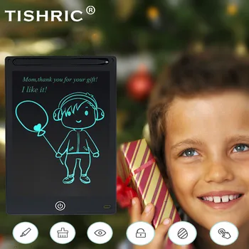 

TISHRIC LCD Writing Tablet 8.5/10/12 inch Electronic Erasable Digital Graphics Tablet for Drawing Pad/Tablet/Board For Kids